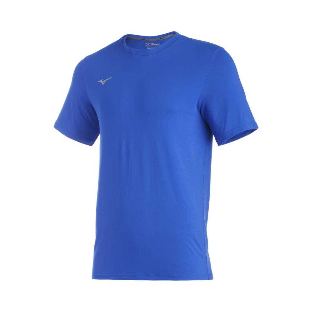 Mizuno Men's Comp Diamond Short Sleeve Crew Baseball T-Shirts Royal (350636-BUR)